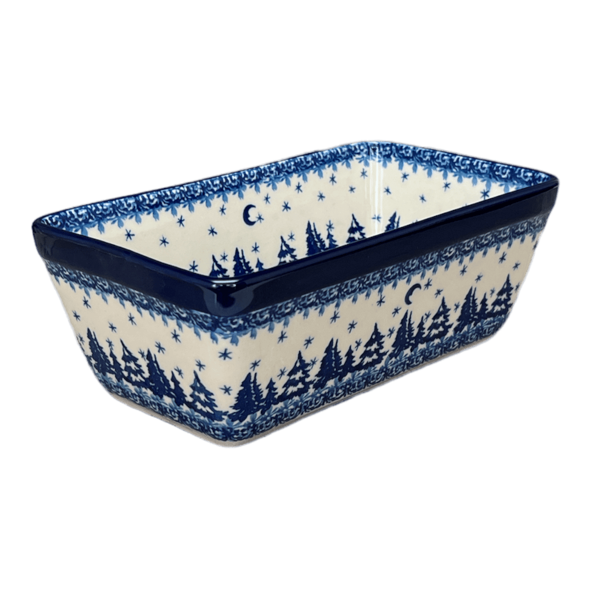 Baker, Bread, Medium, 8" x 5" in "Winter Skies" by Ceramika Artystyczna | A603-2826X