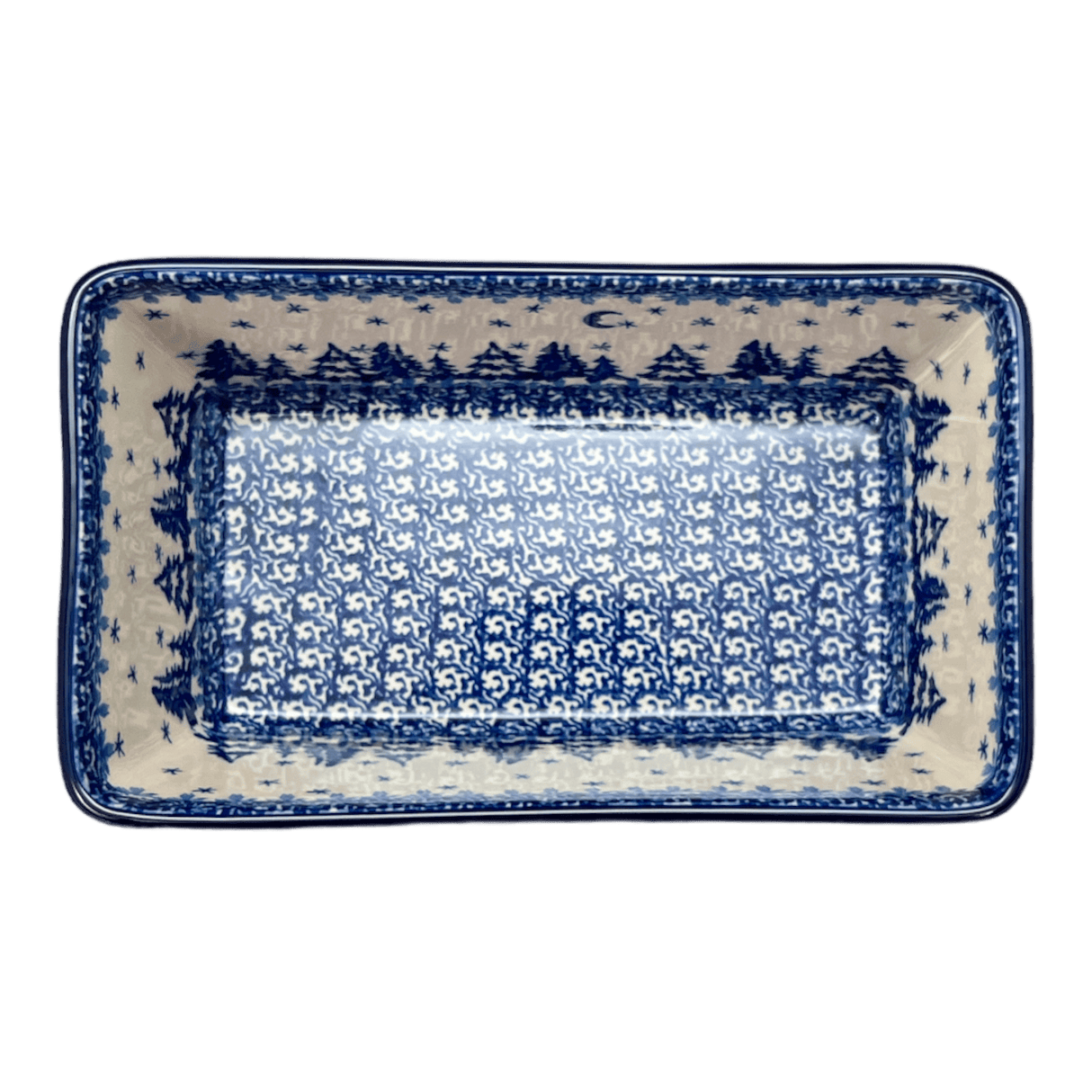 Baker, Bread, Medium, 8" x 5" in "Winter Skies" by Ceramika Artystyczna | A603-2826X