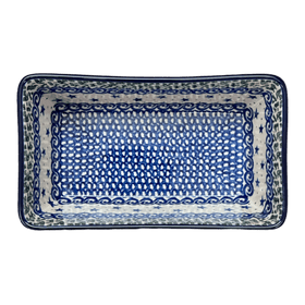Polish Pottery 8" x 5" Bread Baker (Starry Sea) | A603-454C Additional Image at PolishPotteryOutlet.com