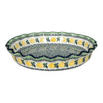 10" Quiche/Pie Dish (Lemons and Leaves) | A636-2749X