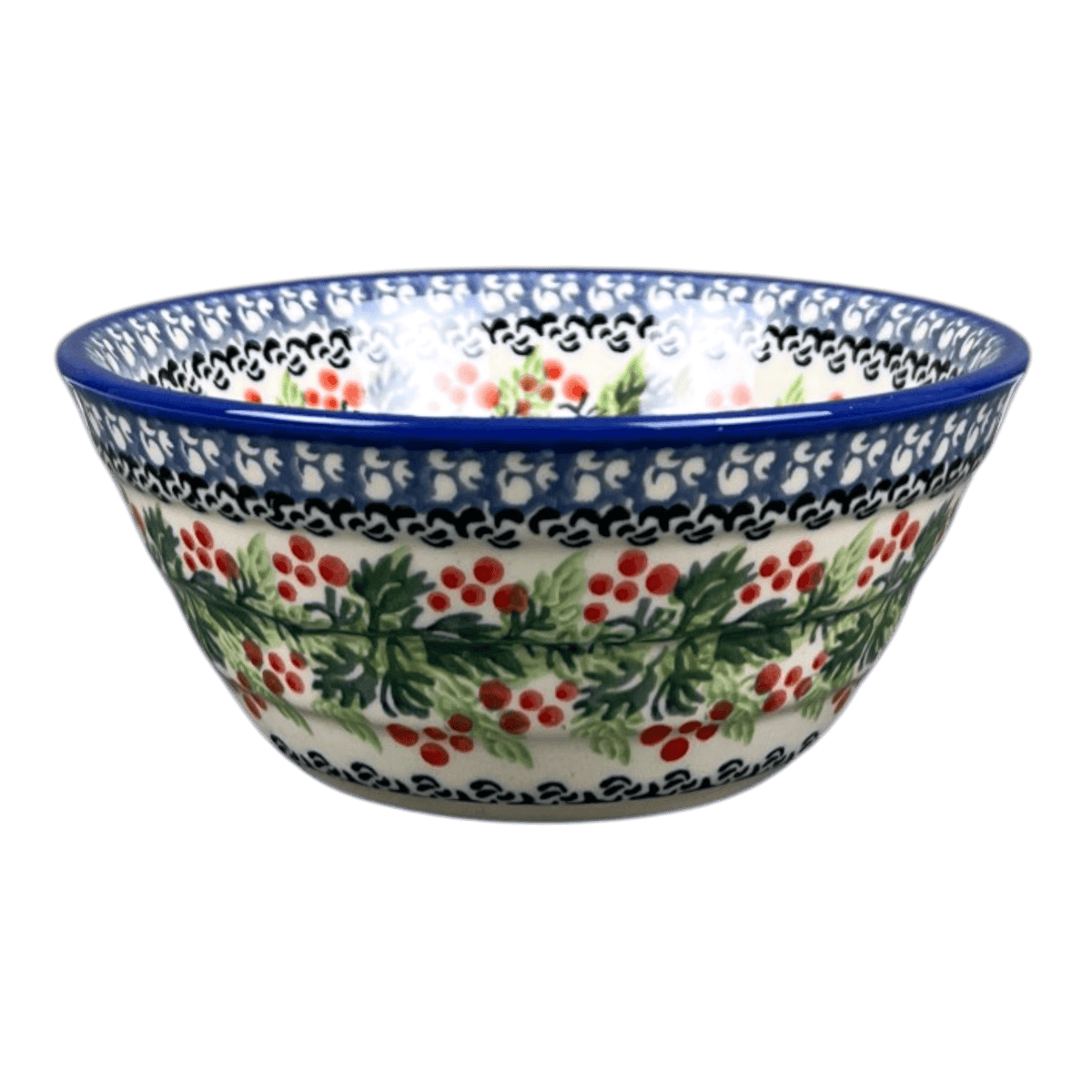 Bowl, Round, Ridged, 5.5" in "Bearberries" by Ceramika Artystyczna | A696-1734X