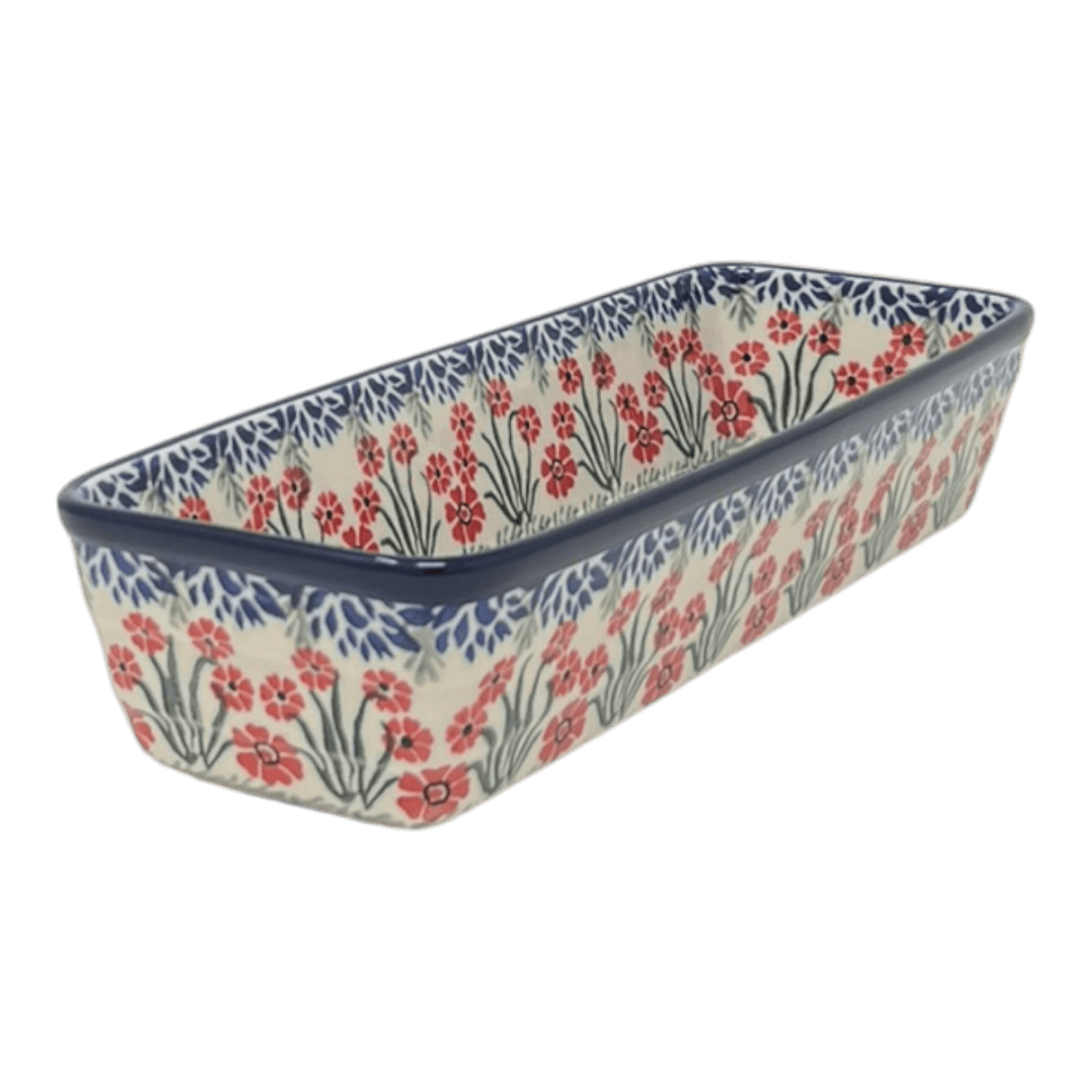 Baker, Bread, Extra Long, 12" x 4.75" in "Red Aster" by Ceramika Artystyczna | A784-1435X