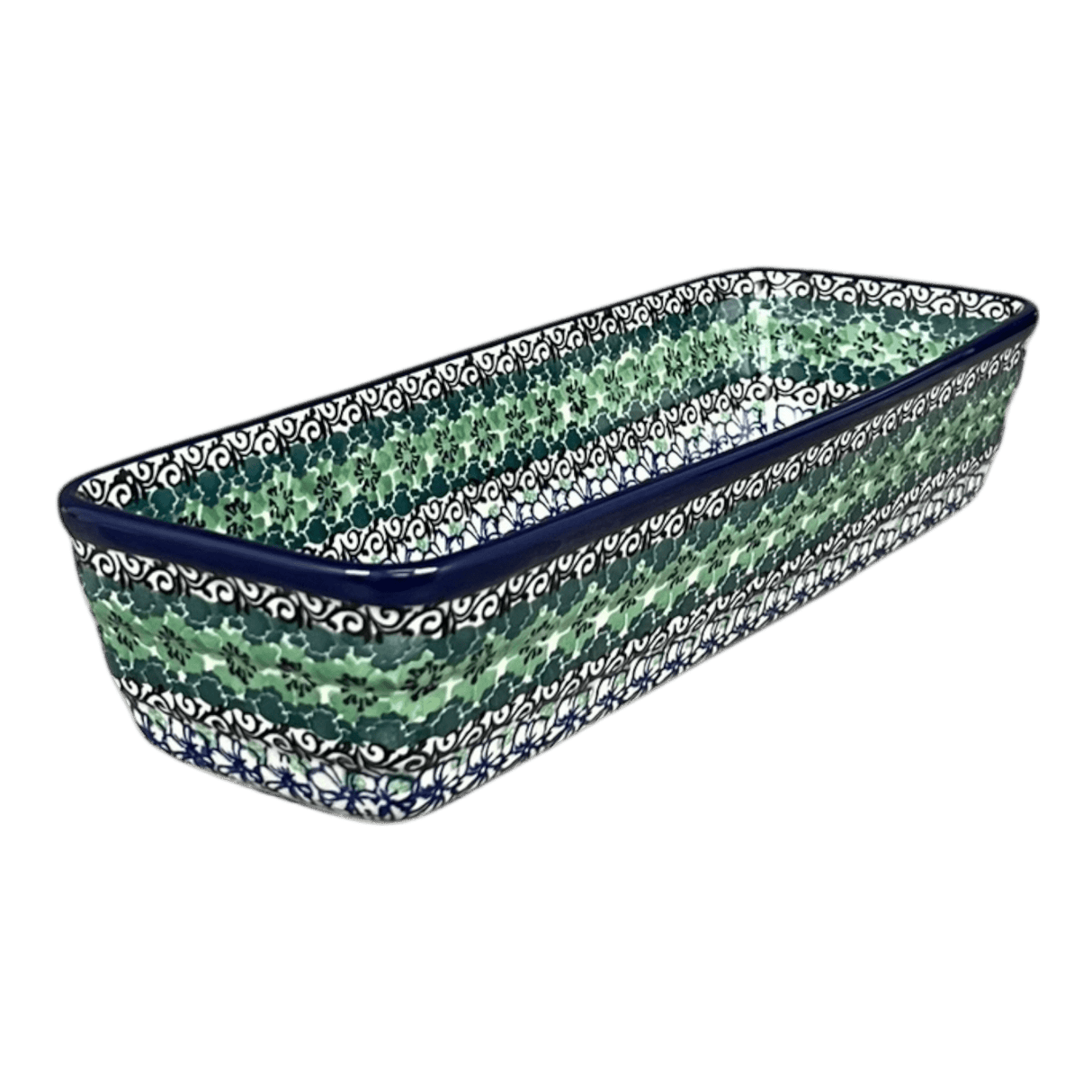 Baker, Bread, Extra Long, 12" x 4.75" in "Ring of Green" by Ceramika Artystyczna | A784-1479X