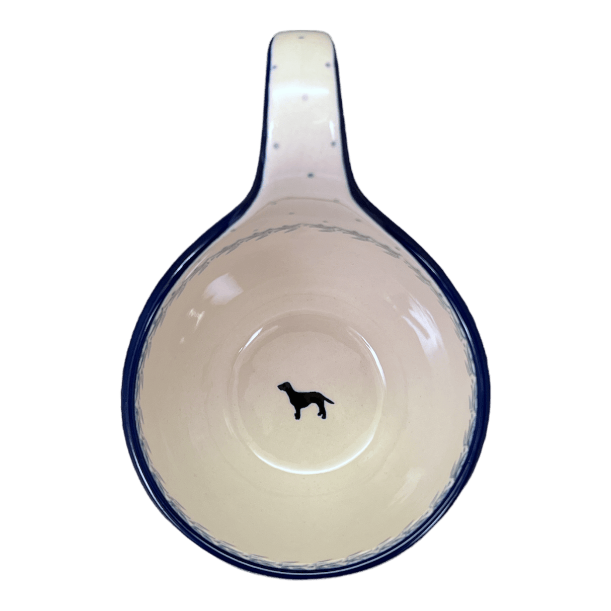 Bowl, Round, Loop Handle, 16 oz in "Labrador Loop" by Ceramika Artystyczna | A845-2862X
