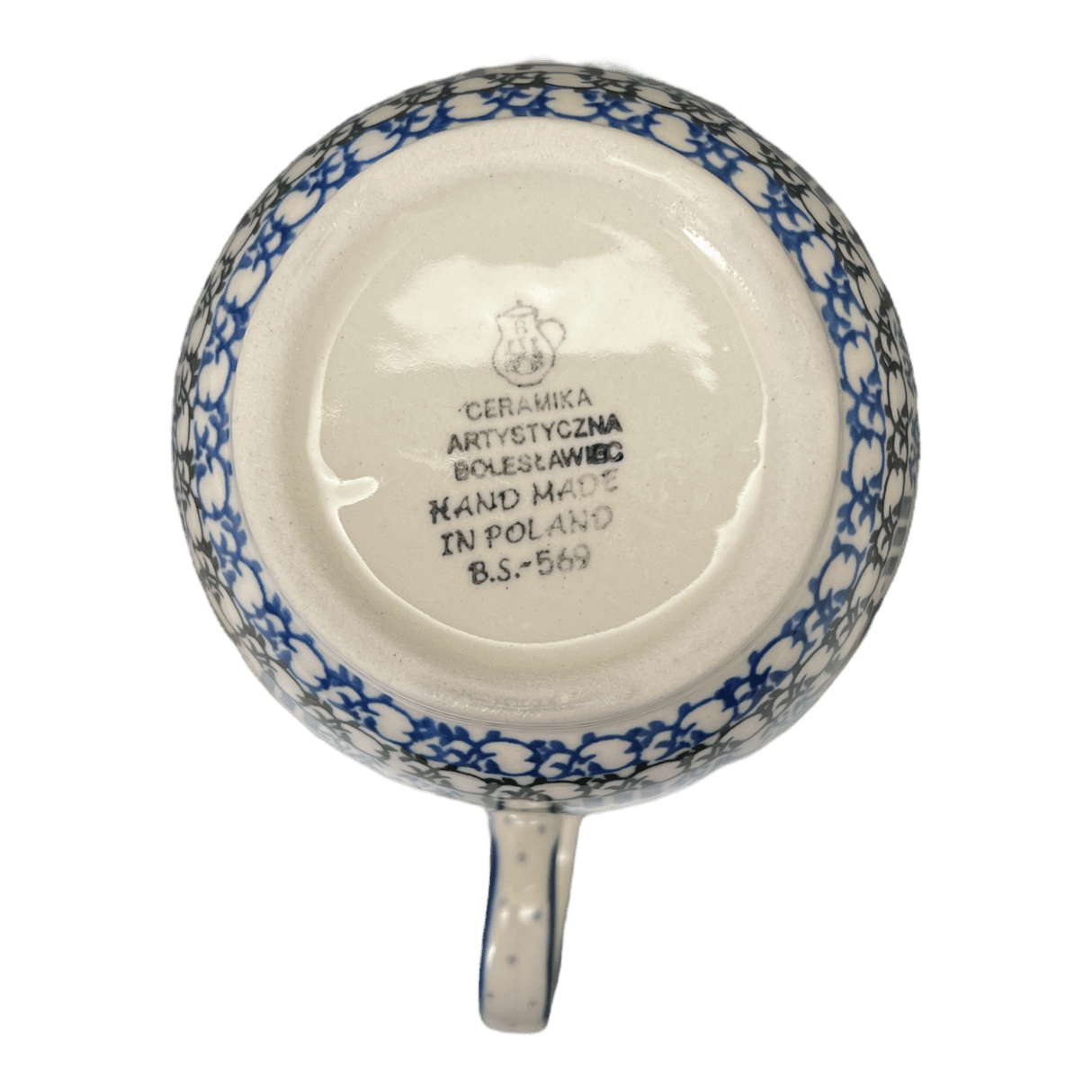 Bowl, Round, Loop Handle, 16 oz in "Labrador Loop" by Ceramika Artystyczna | A845-2862X