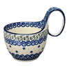 Polish Pottery 16 oz. Loop Handle Bowl (Starry Sea) | A845-454C at PolishPotteryOutlet.com