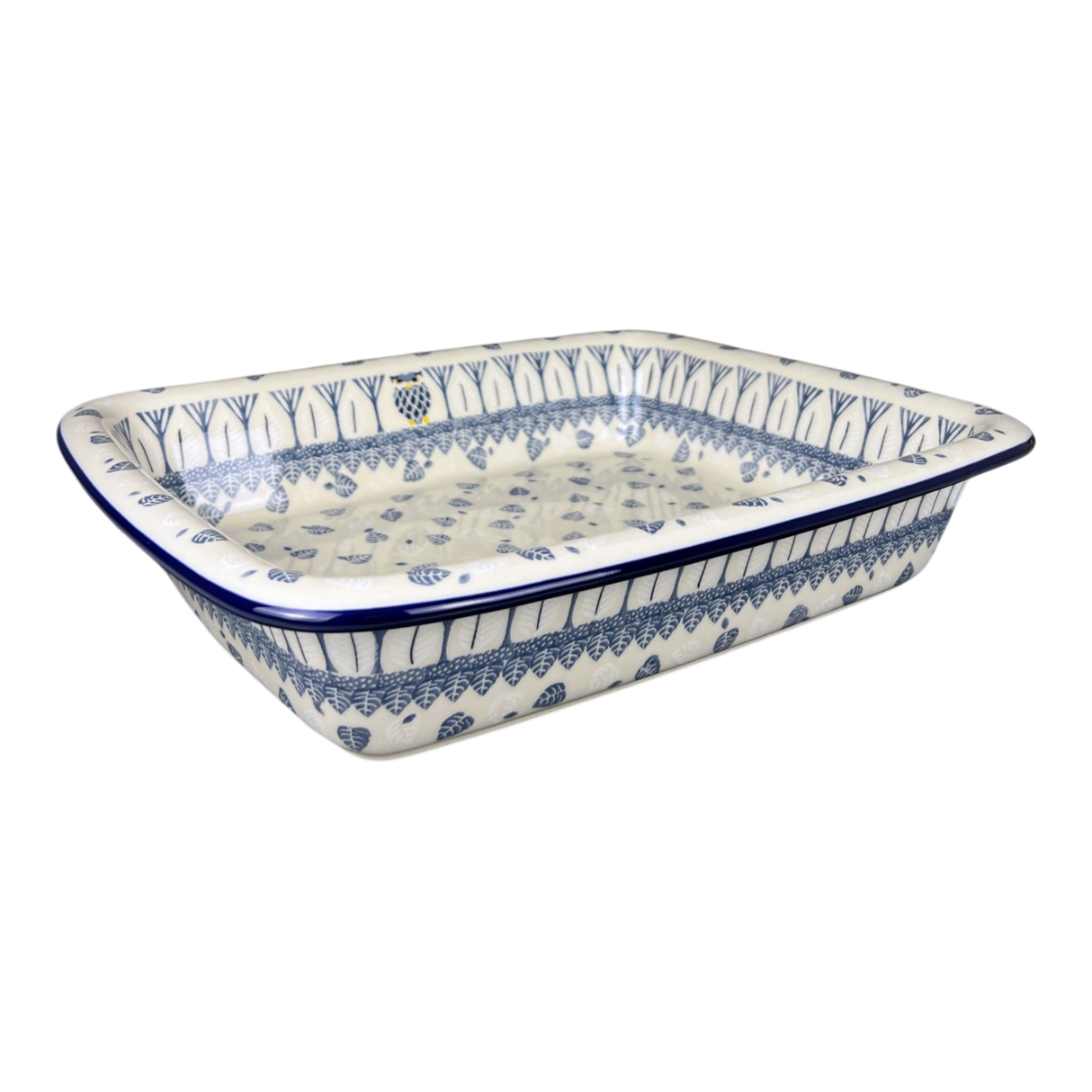 Baker, Rectangular, Edge, 14" x 11" in "Lone Owl" by Ceramika Artystyczna | A854-3326X