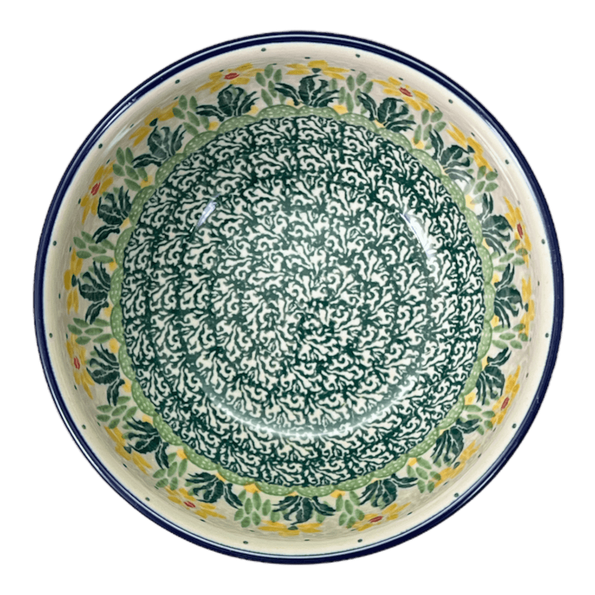 Bowl, Round, Deep, 5.5" in "Daffodils in Bloom" by Ceramika Artystyczna | A986-2122X