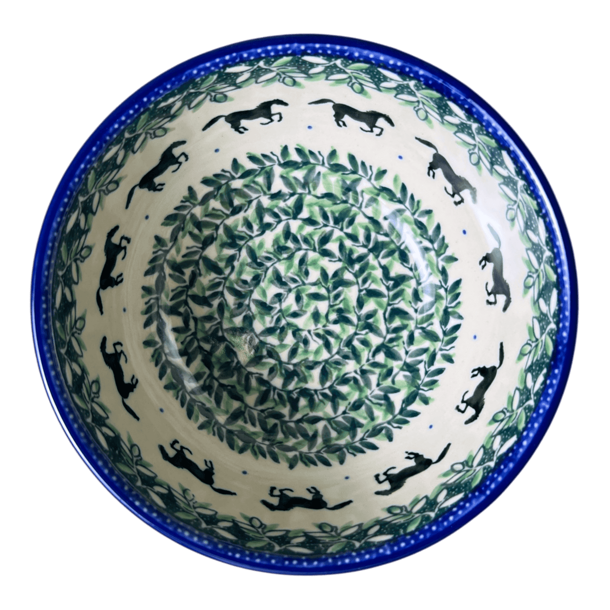 Bowl, Round, Deep, 5.5" in "Race Track" by Ceramika Artystyczna | A986-2241X