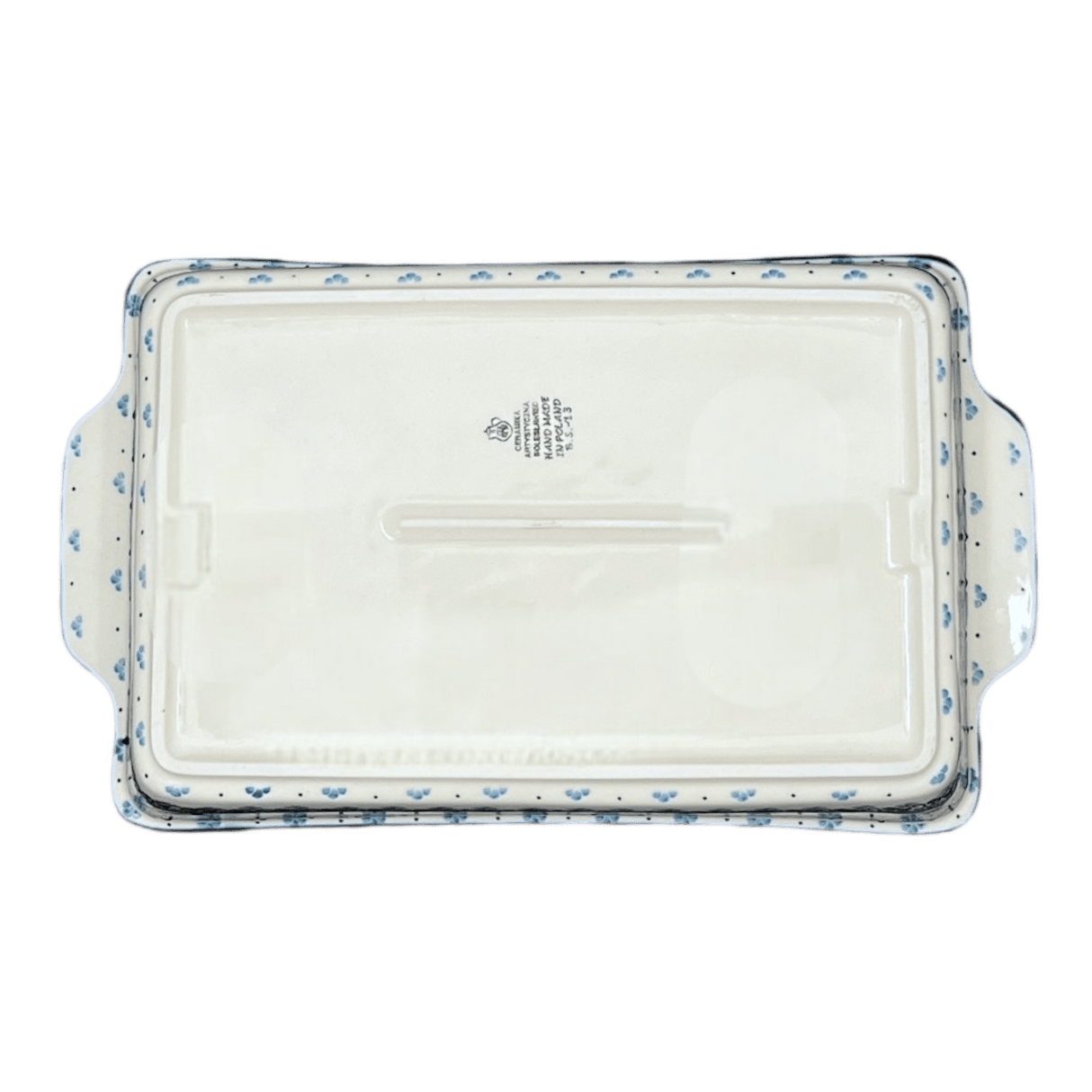 Baker, Rectangular, Handles, 15.5" x 9" in "Winter Aspen" by Ceramika Artystyczna | AA56-1995X