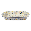 Polish Pottery Rectangular Casserole W/Handles (Star Shower) | AA59-359X at PolishPotteryOutlet.com