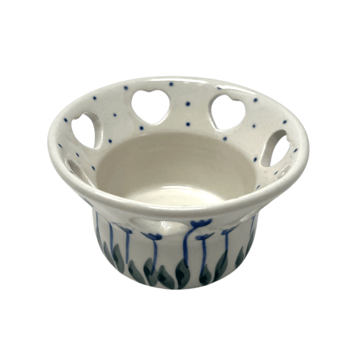 Candle Holder, Votive, 2" in "Tulip Dot" by Ceramika Artystyczna | AA90-377Z