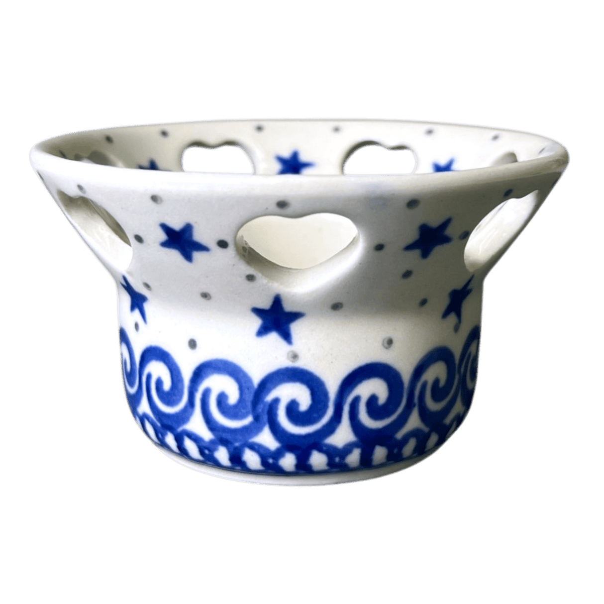 Candle Holder, Votive, 2" in "Starry Sea" by Ceramika Artystyczna | AA90-454C