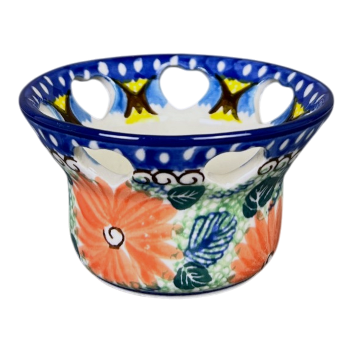 Candle Holder, Votive, 2" in "Regal Roosters" by Ceramika Artystyczna | AA90-U2617