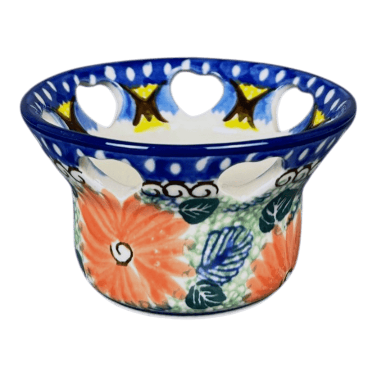 Candle Holder, Votive, 2" in "Regal Roosters" by Ceramika Artystyczna | AA90-U2617