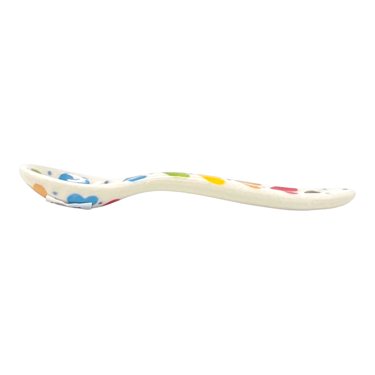 Spoon, Miniature, 3.75" in "Rainbow Hearts" by Ceramika Artystyczna | AA93-U4833