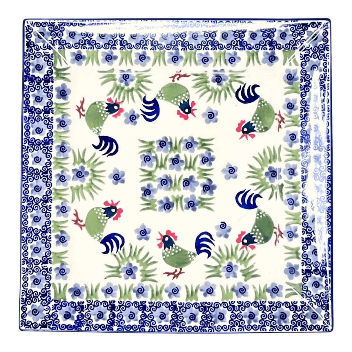 Plate, Square, Salad, 9" in "Rise & Shine" by Manufaktura | T146U-P319