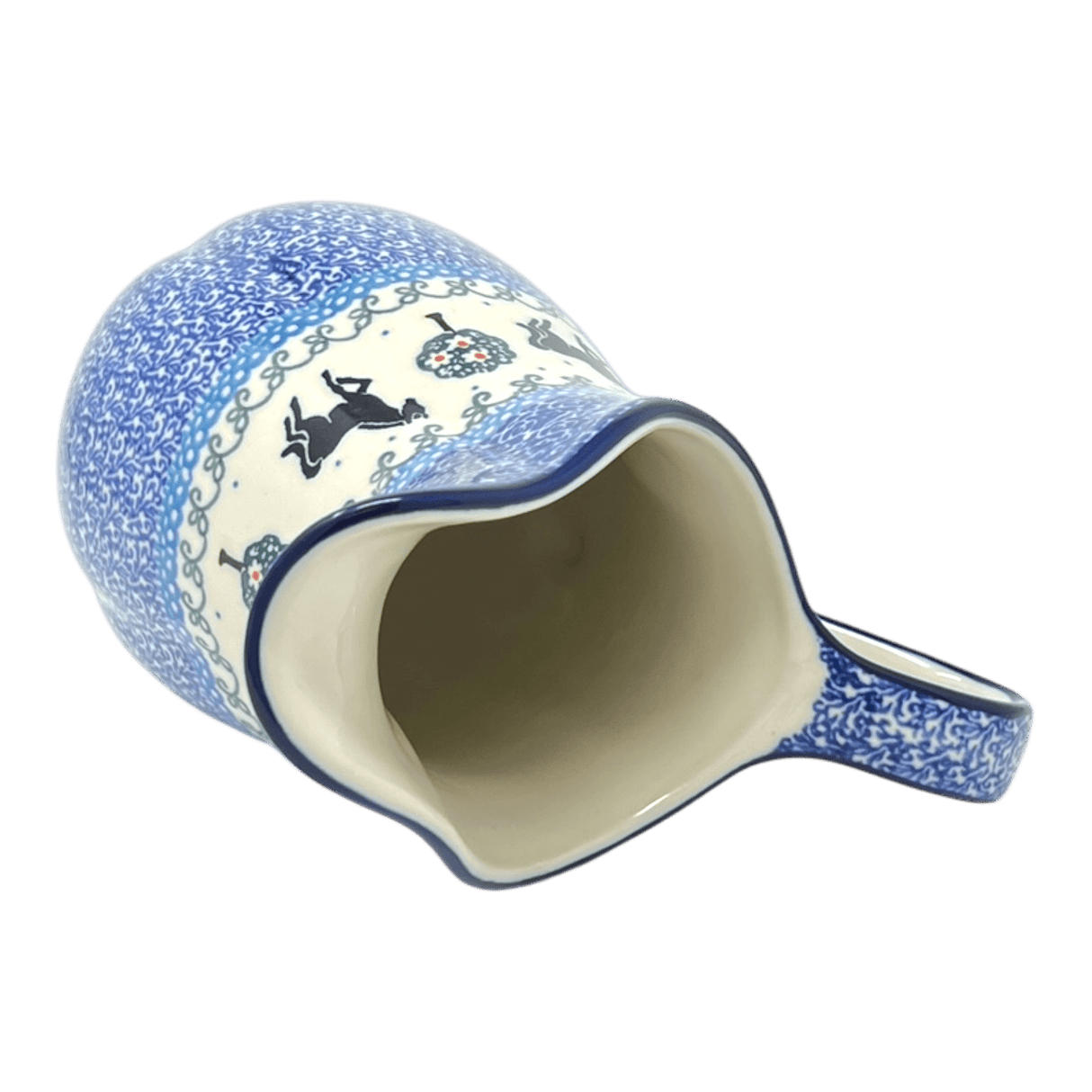 Pitcher, Fancy, Small 30 oz. in "Black Stallion" by Ceramika Artystyczna | AB36-2257X