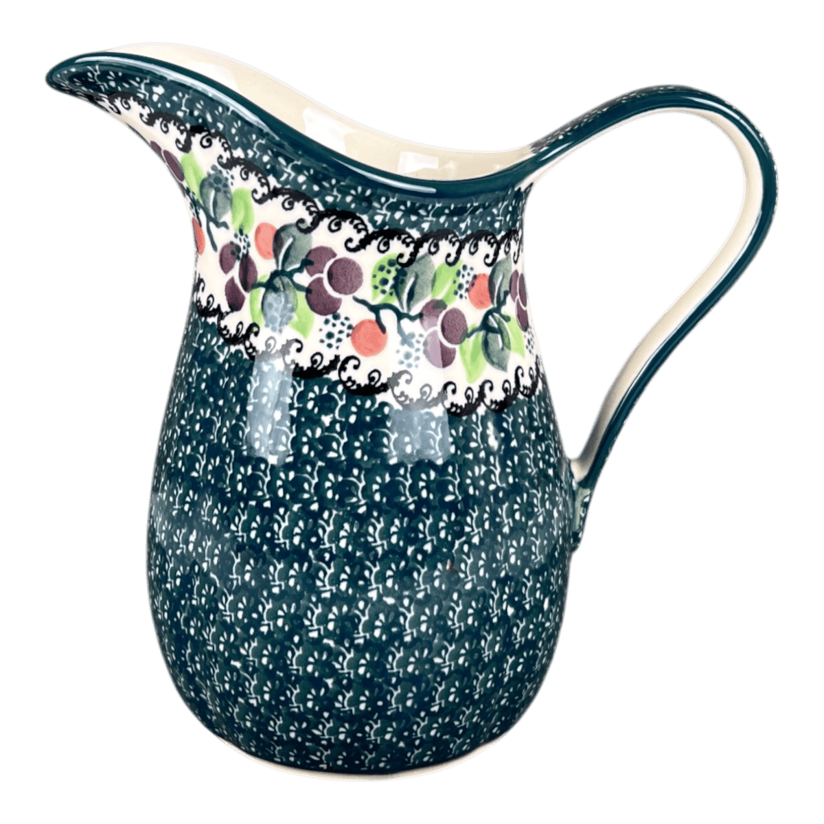 Pitcher, Fancy, Small 30 oz. in "Sugar Plums" by Ceramika Artystyczna | AB36-2838Q