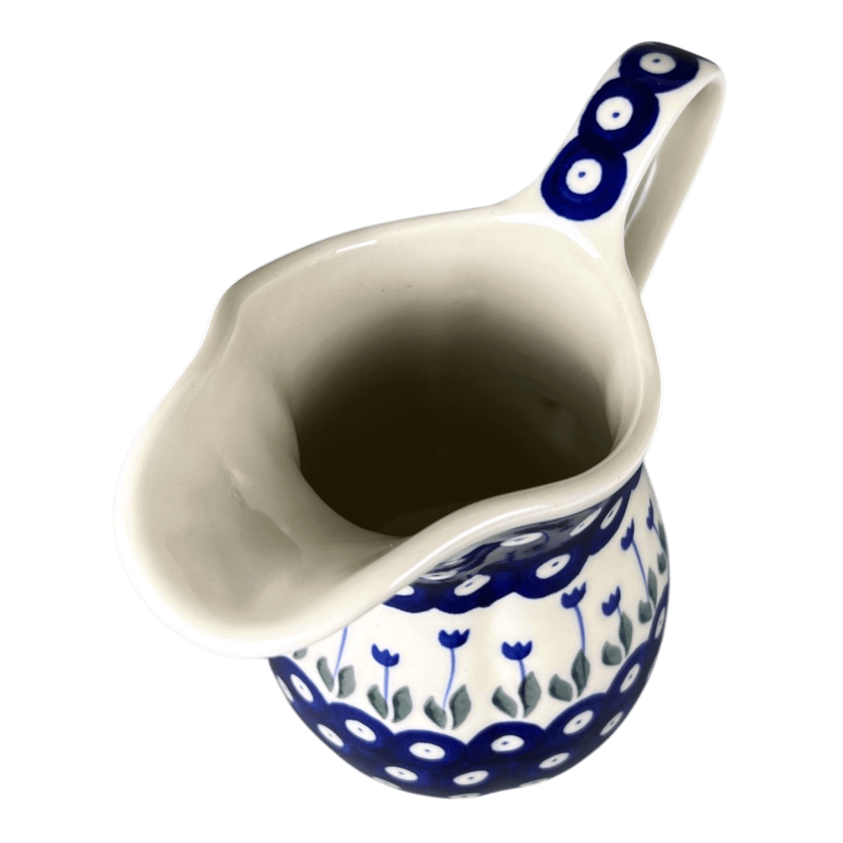 Pitcher, Fancy, Small 30 oz. in "Tulip Dot" by Ceramika Artystyczna | AB36-377Z