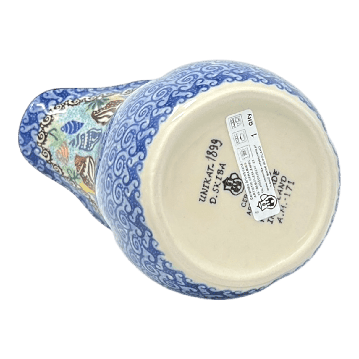 Pitcher, Fancy, Small 30 oz. in "Poseidon's Treasure" by Ceramika Artystyczna | AB36-U1899