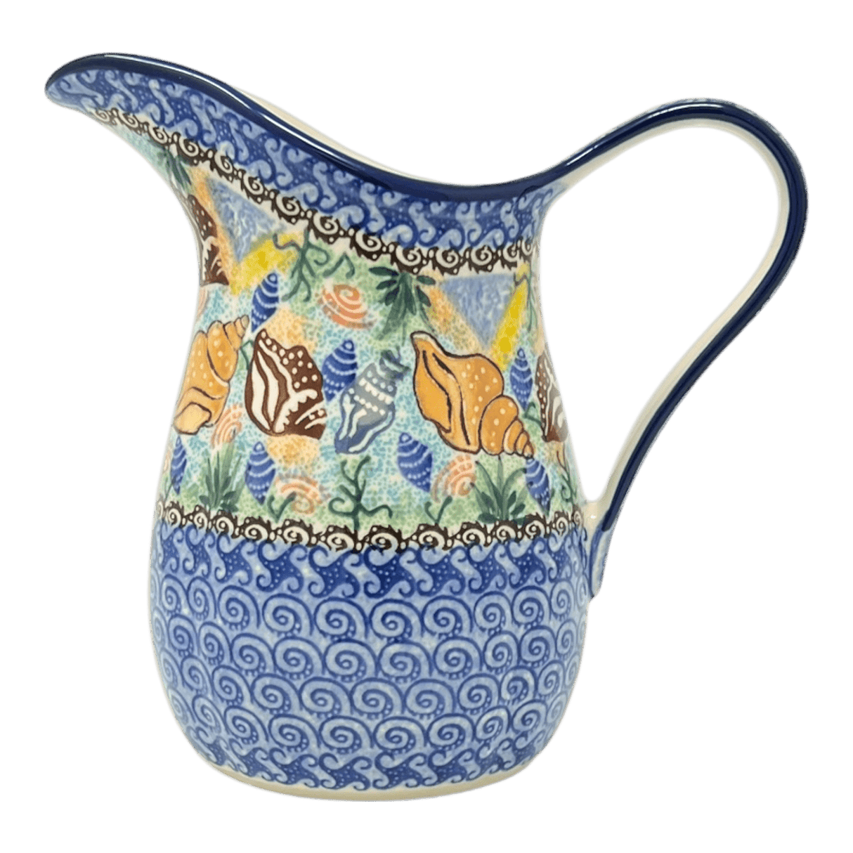 Pitcher, Fancy, Small 30 oz. in "Poseidon's Treasure" by Ceramika Artystyczna | AB36-U1899