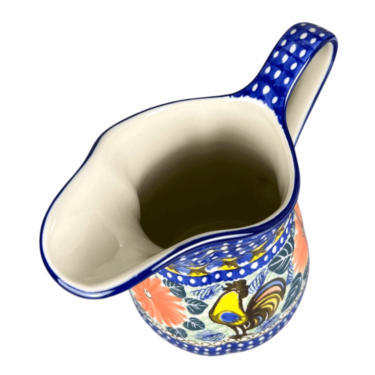 Pitcher, Fancy, Small 30 oz. in "Regal Roosters" by Ceramika Artystyczna | AB36-U2617