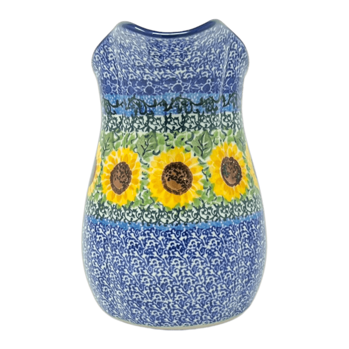 Pitcher, Fancy, Small 30 oz. in "Sunflowers" by Ceramika Artystyczna | AB36-U4739