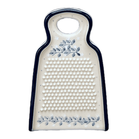 Polish Pottery CA 6" Small Grater (Bullfinch on Blue) | AB46-U4830 Additional Image at PolishPotteryOutlet.com