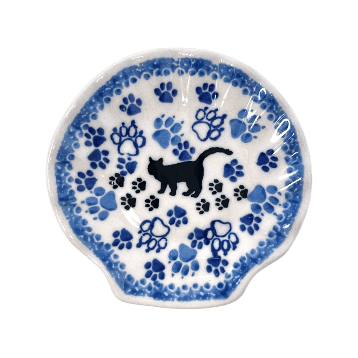 Saucer, Shell, 4" in "Cat Tracks" by Ceramika Artystyczna | AB48-1771