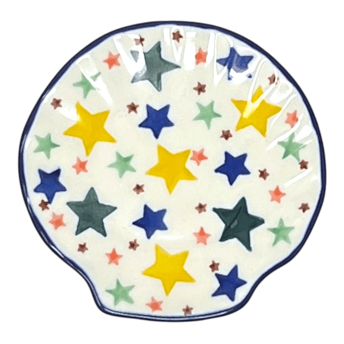 Saucer, Shell, 4" in "Star Shower" by Ceramika Artystyczna | AB48-359X