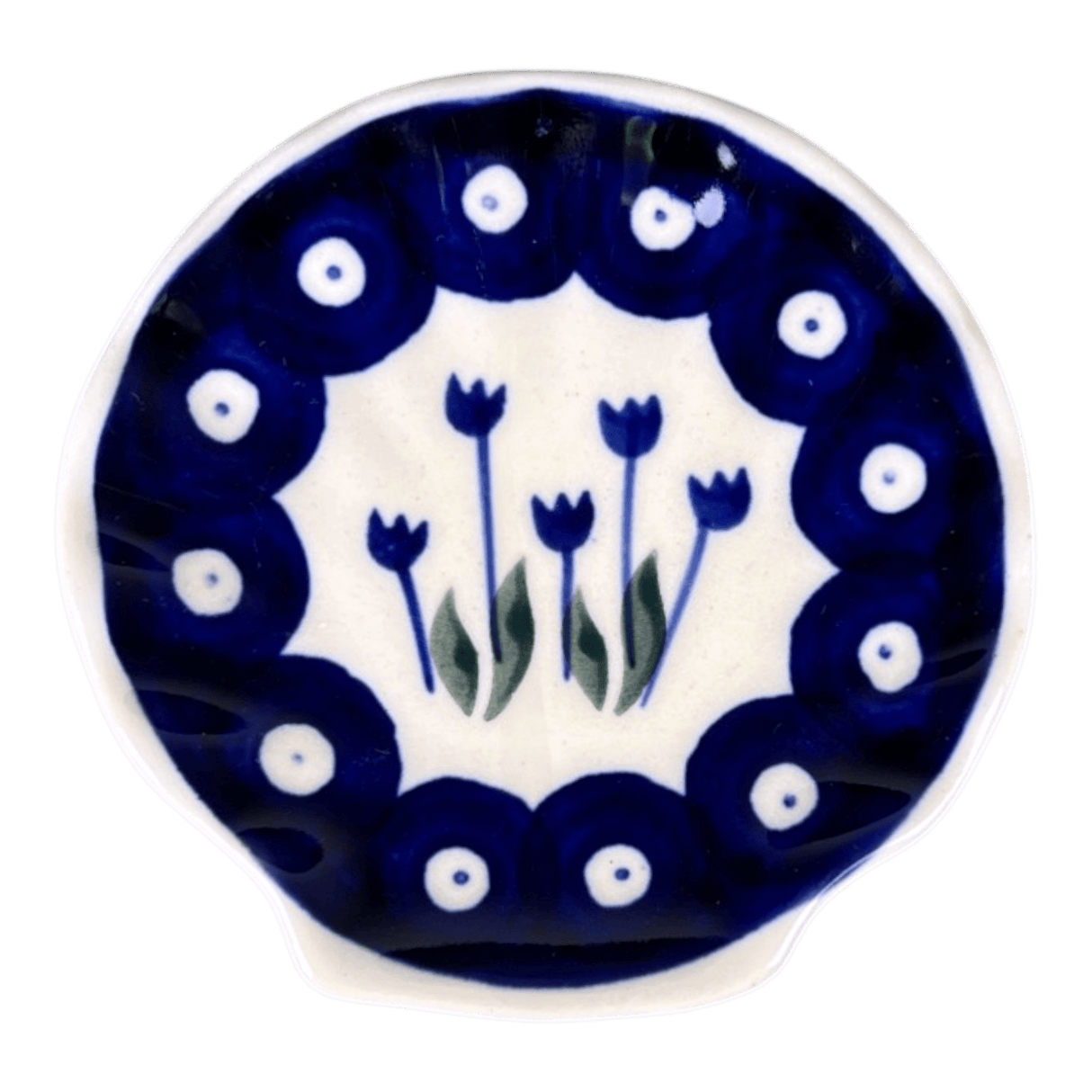 Saucer, Shell, 4" in "Tulip Dot" by Ceramika Artystyczna | AB48-377Z