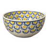 Polish Pottery Deep 6.25" Bowl (Sunny Circle) | AC37-0215 at PolishPotteryOutlet.com