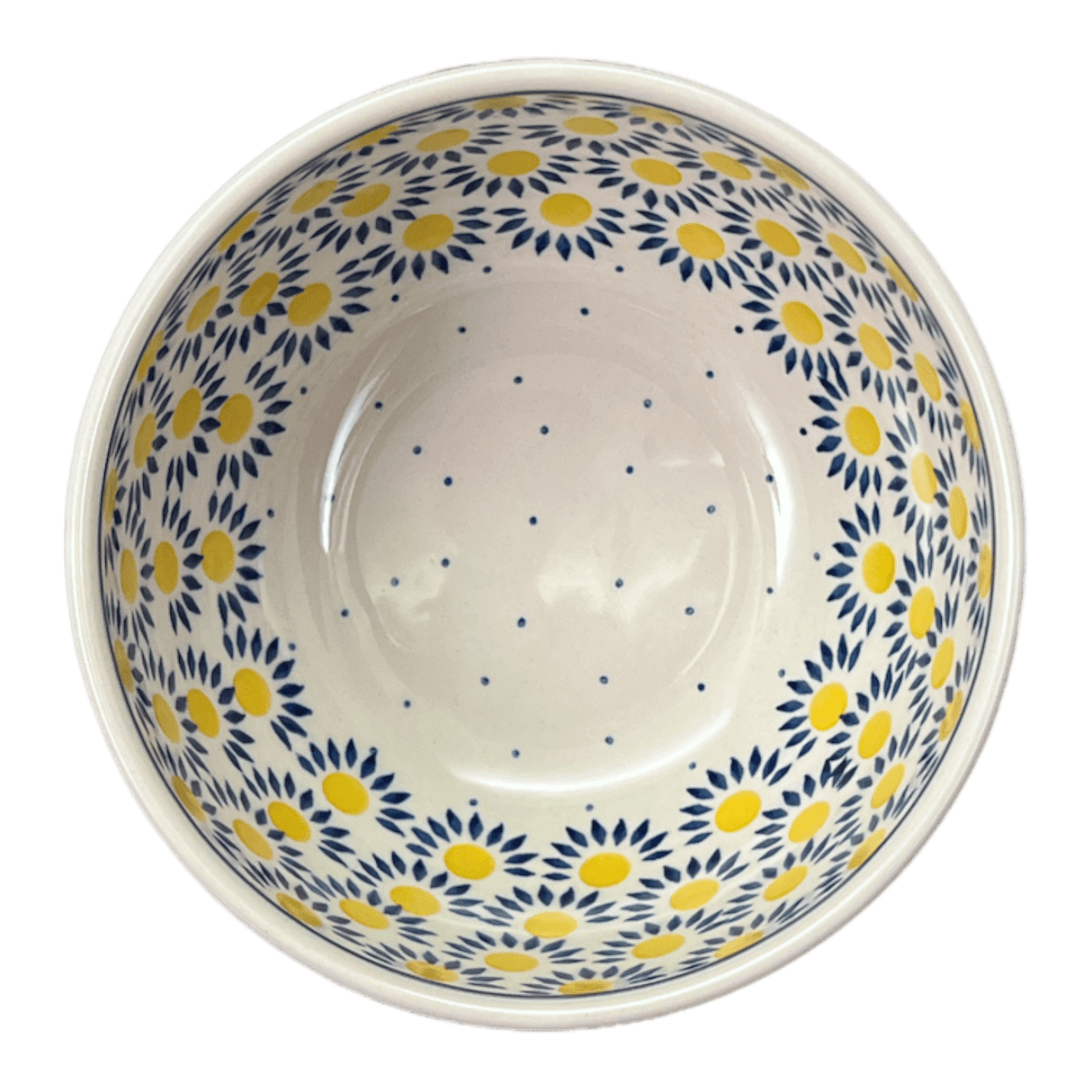 Bowl, Round, Deep, 6.25" in "Sunny Circle" by Ceramika Artystyczna | AC37-0215