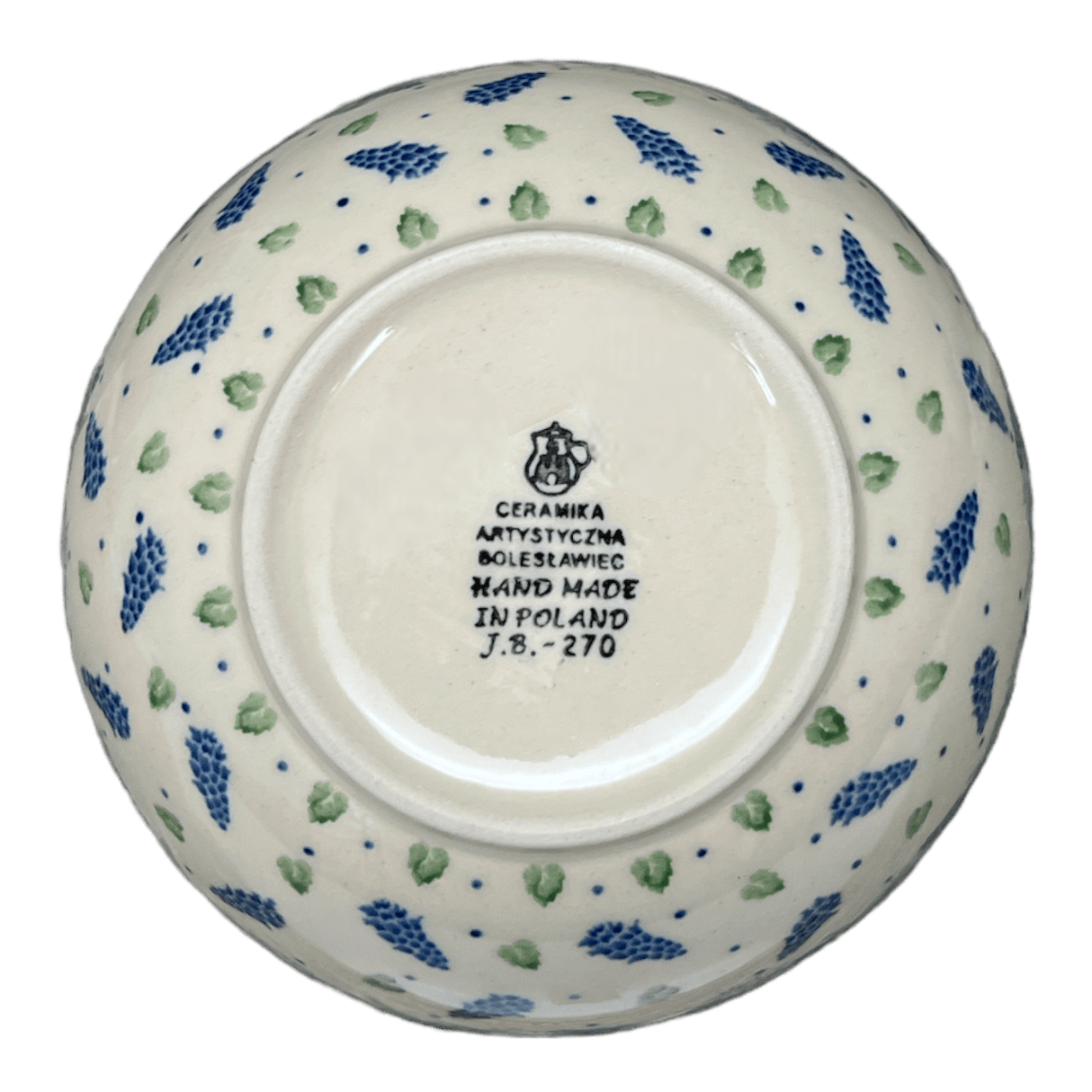 Bowl, Round, Deep, 6.25" in "Hyacinth in the Wind" by Ceramika Artystyczna | AC37-2037X