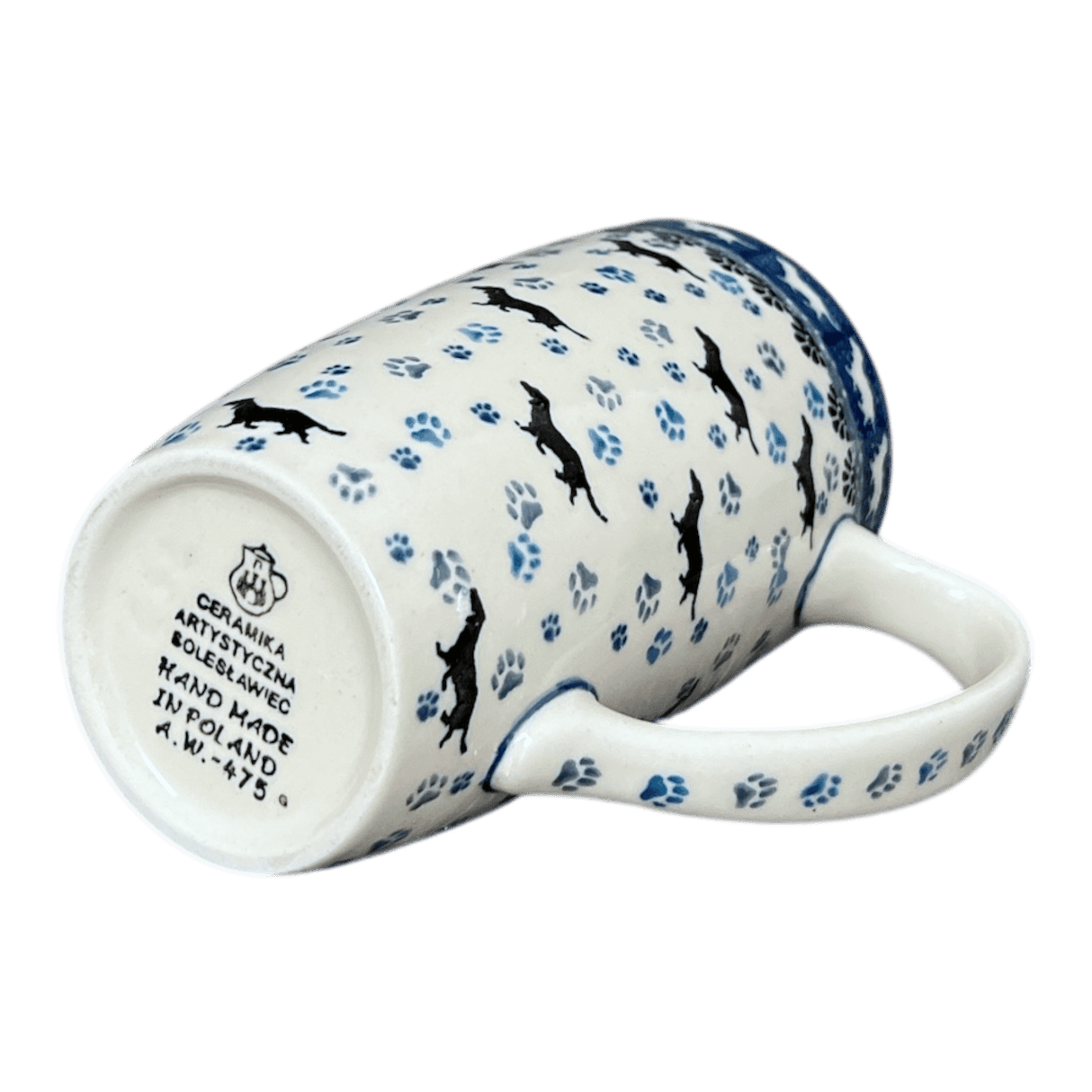 Tall Mug, 14 oz in "Wiener Dog Delight" by Ceramika Artystyczna | AC52-2151X