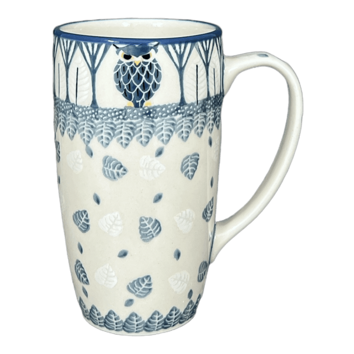 Tall Mug, 14 oz in "Lone Owl" by Ceramika Artystyczna | AC52-3326X