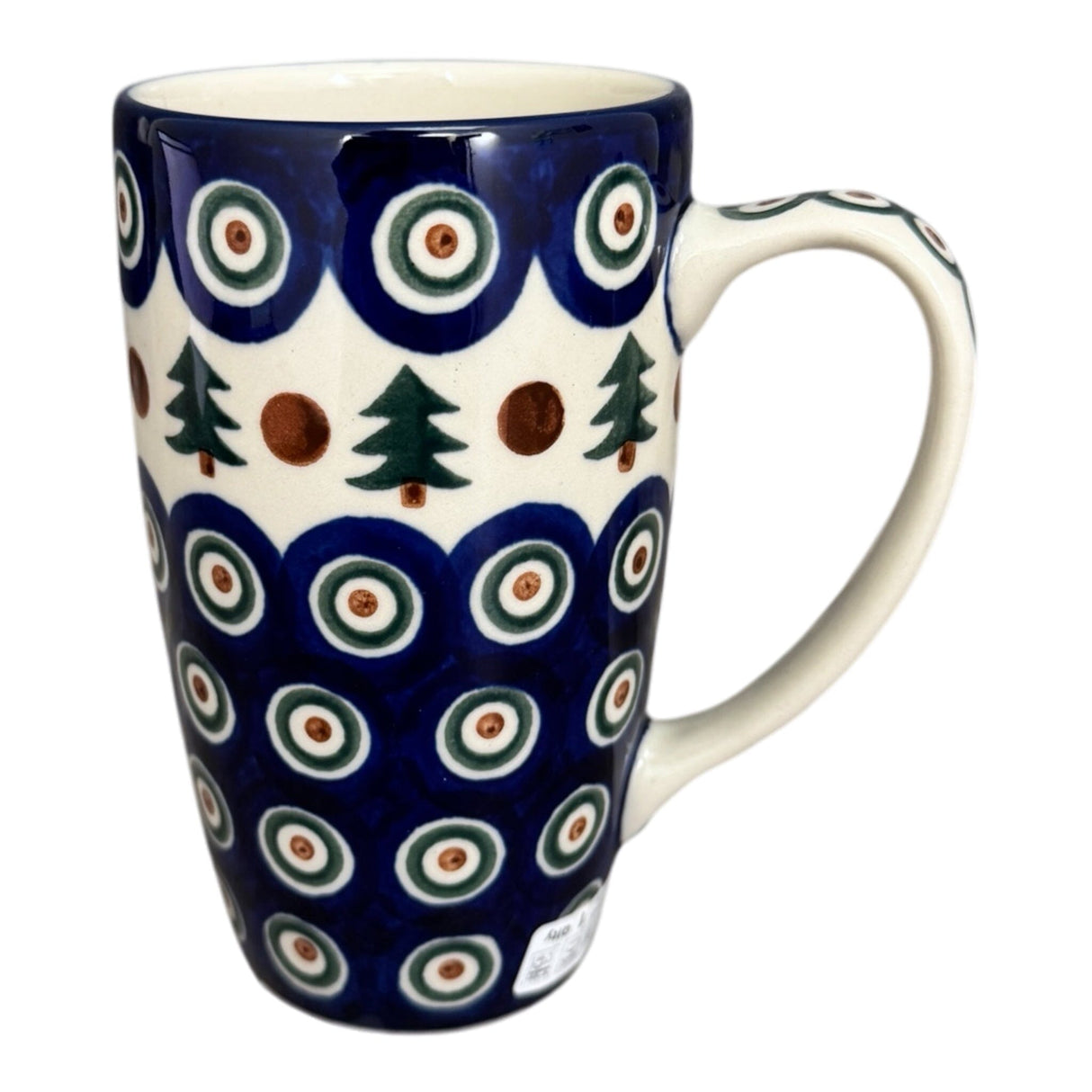 Tall Mug, 14 oz in "Peacock Pine" by Ceramika Artystyczna | AC52-366X