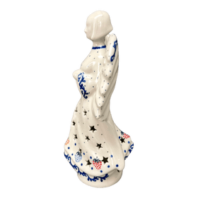Polish Pottery CA 9" Tall Angel Luminary  (Mixed Berries) | AC68-1449X Additional Image at PolishPotteryOutlet.com