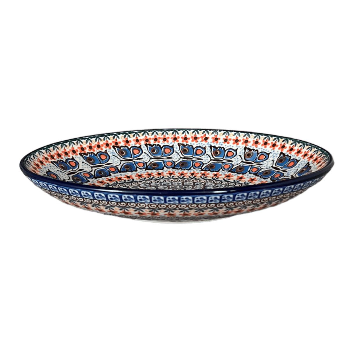 Dish, Oval, 10.25" in "Butterfly Parade" by Ceramika Artystyczna | AC93-U1493
