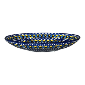 Polish Pottery CA 10.25" Oval Dish (Regal Roosters) | AC93-U2617 Additional Image at PolishPotteryOutlet.com