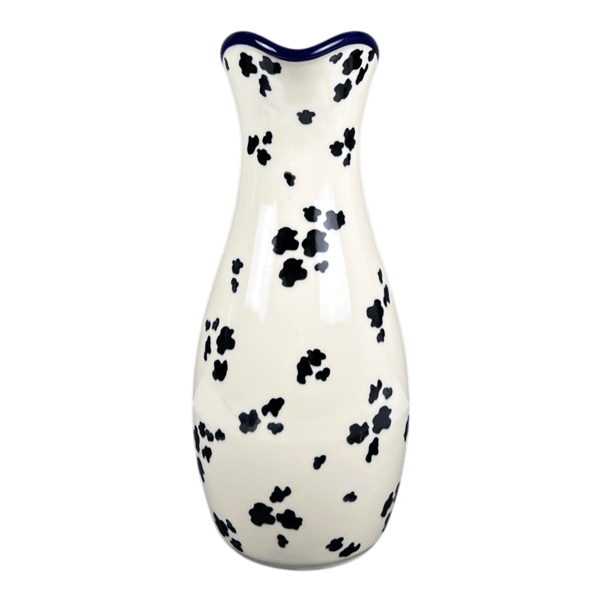 Carafe, 48 oz in "Cowabunga - Blue Rim" by Ceramika Artystyczna | AD18-2417X