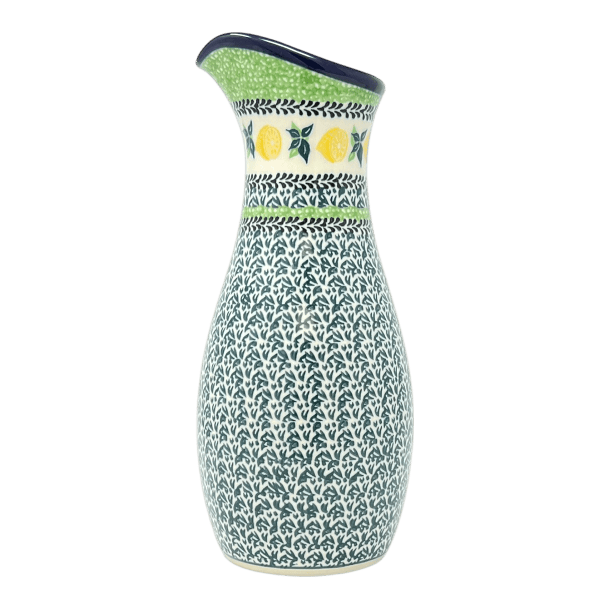 Carafe, 48 oz in "Lemons and Leaves" by Ceramika Artystyczna | AD18-2749X