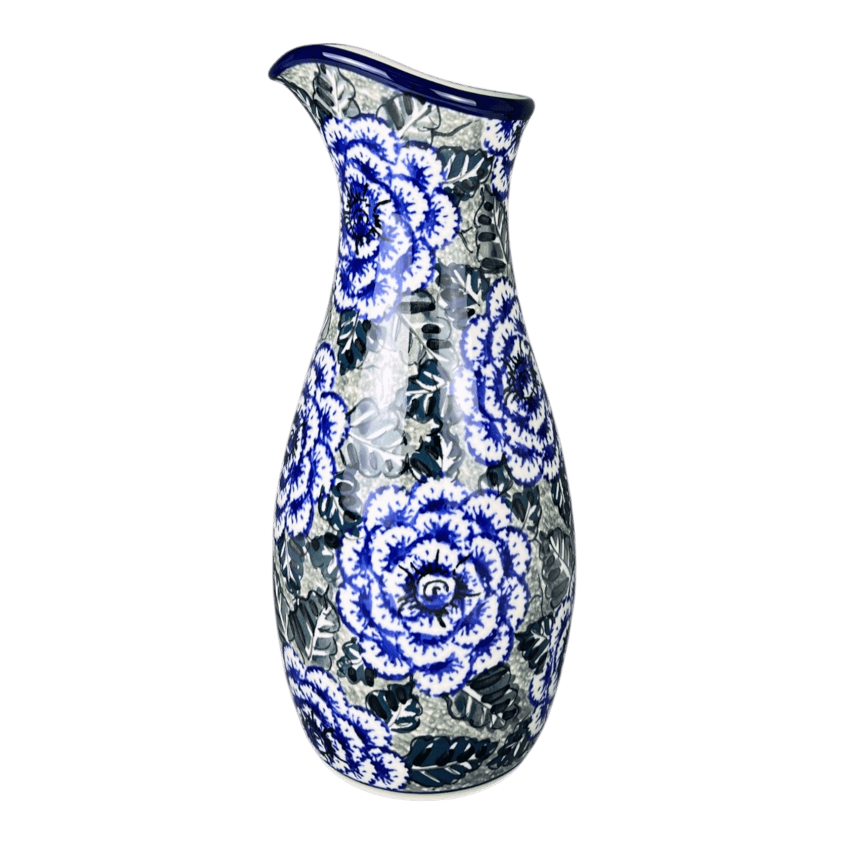 Carafe, 48 oz in "Blue Dahlia" by Ceramika Artystyczna | AD18-U1473