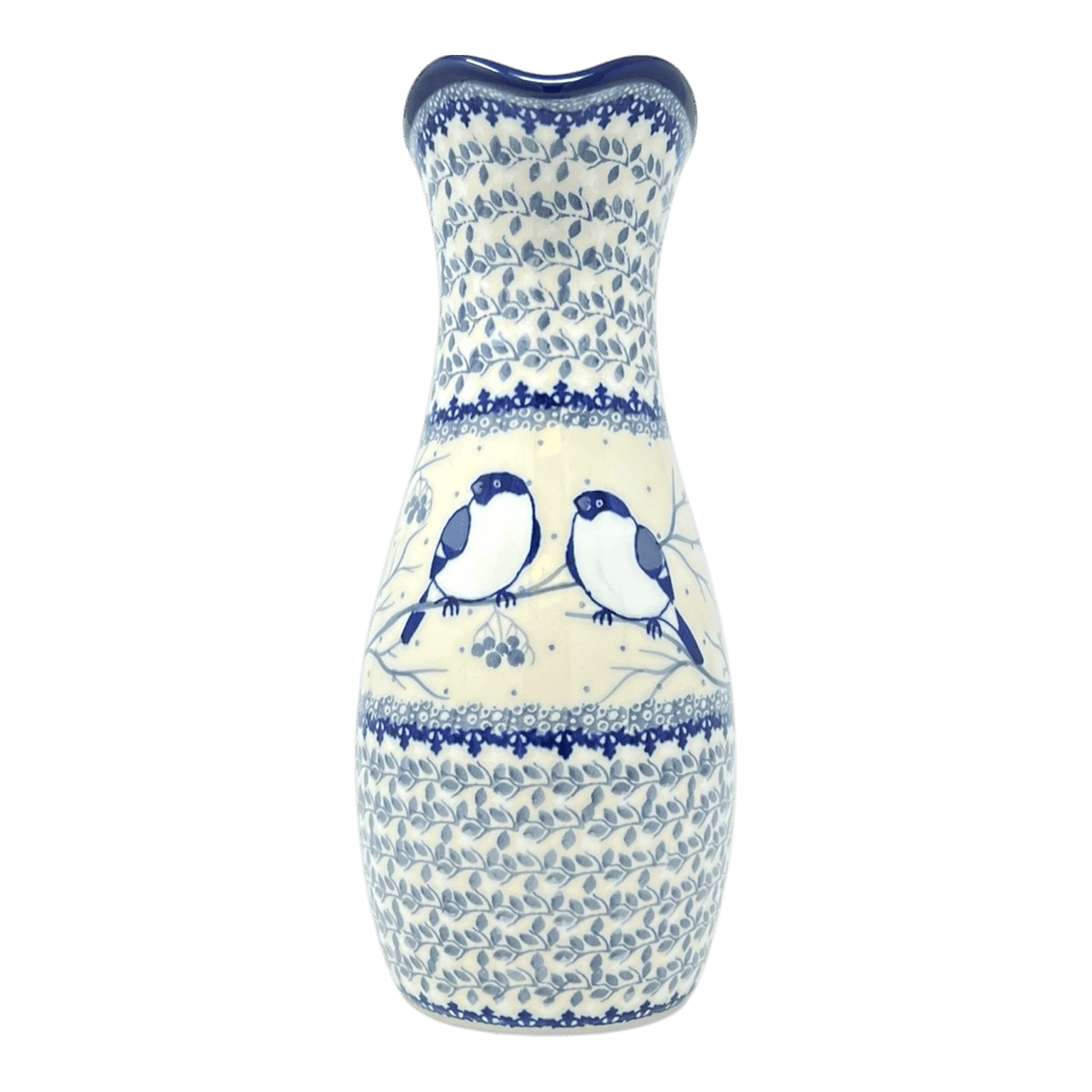 Carafe, 48 oz in "Bullfinch on Blue" by Ceramika Artystyczna | AD18-U4830