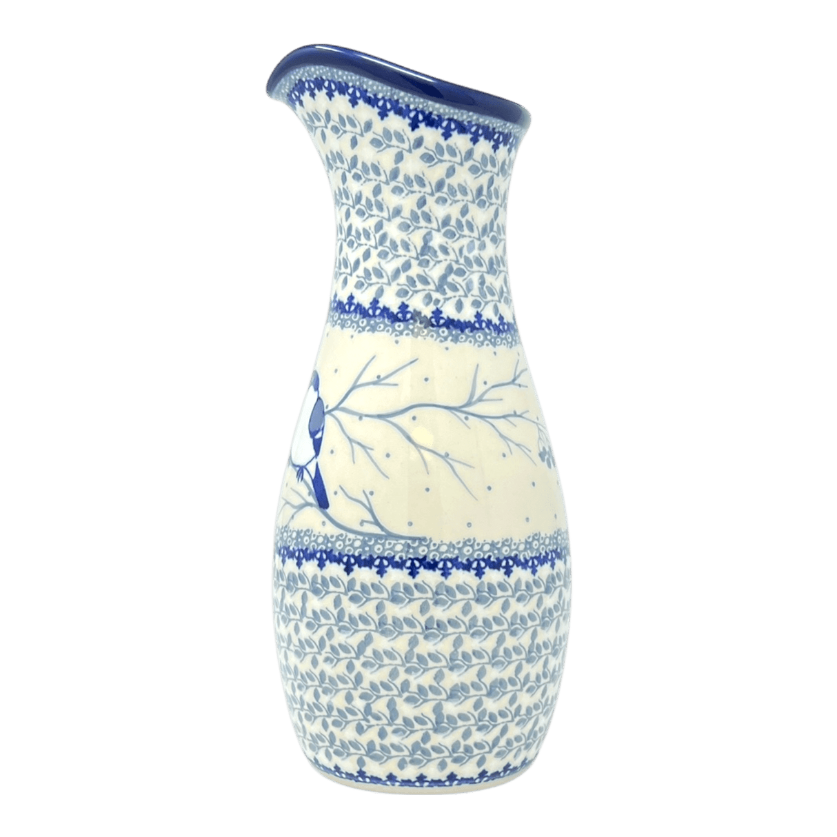 Carafe, 48 oz in "Bullfinch on Blue" by Ceramika Artystyczna | AD18-U4830