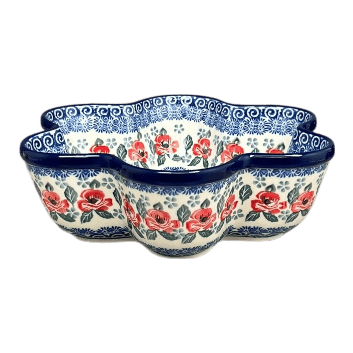 Baker, Flower-Shaped, 9.25" in "Rosie's Garden" by Ceramika Artystyczna | AD20-1490X