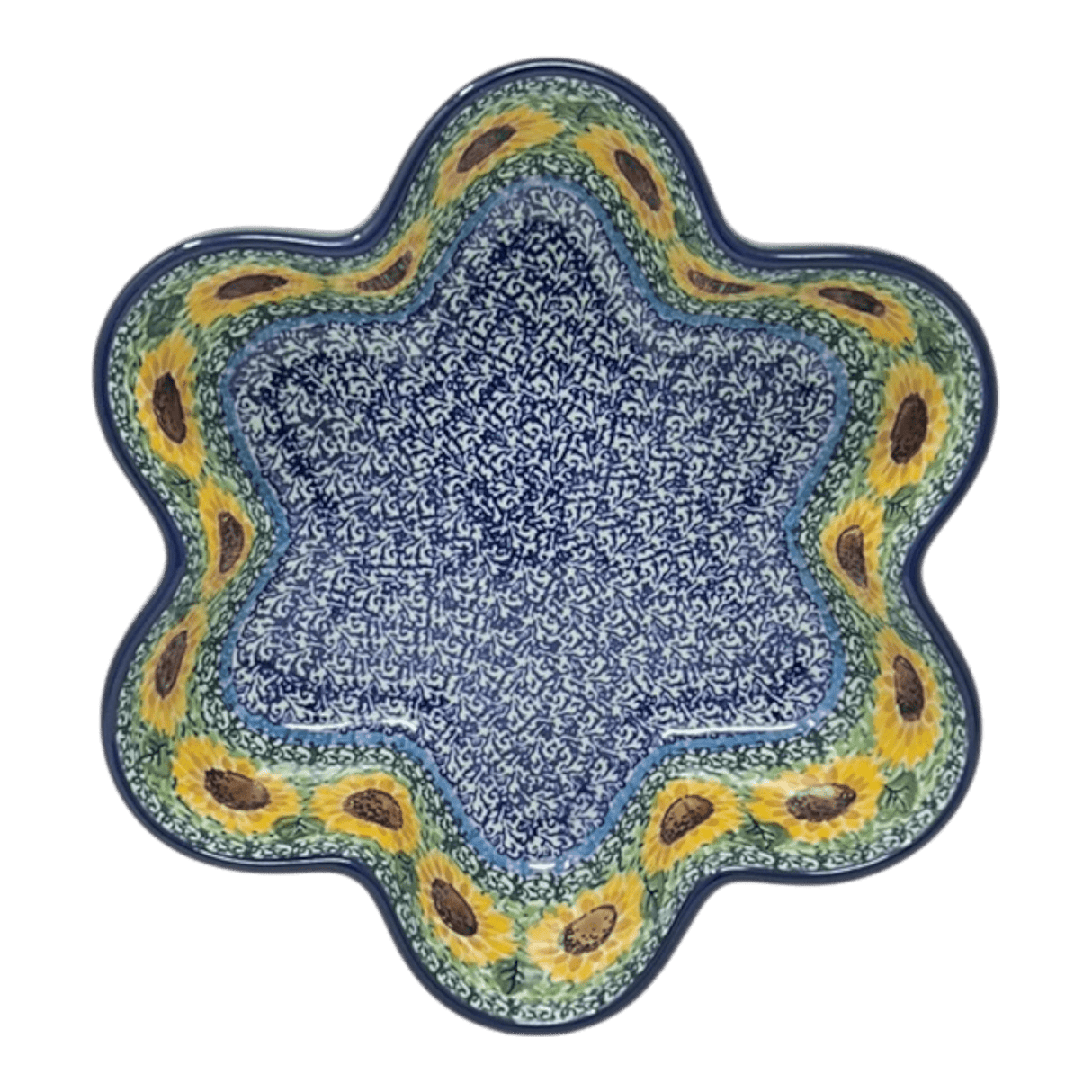 Baker, Flower-Shaped, 9.25" in "Sunflowers" by Ceramika Artystyczna | AD20-U4739