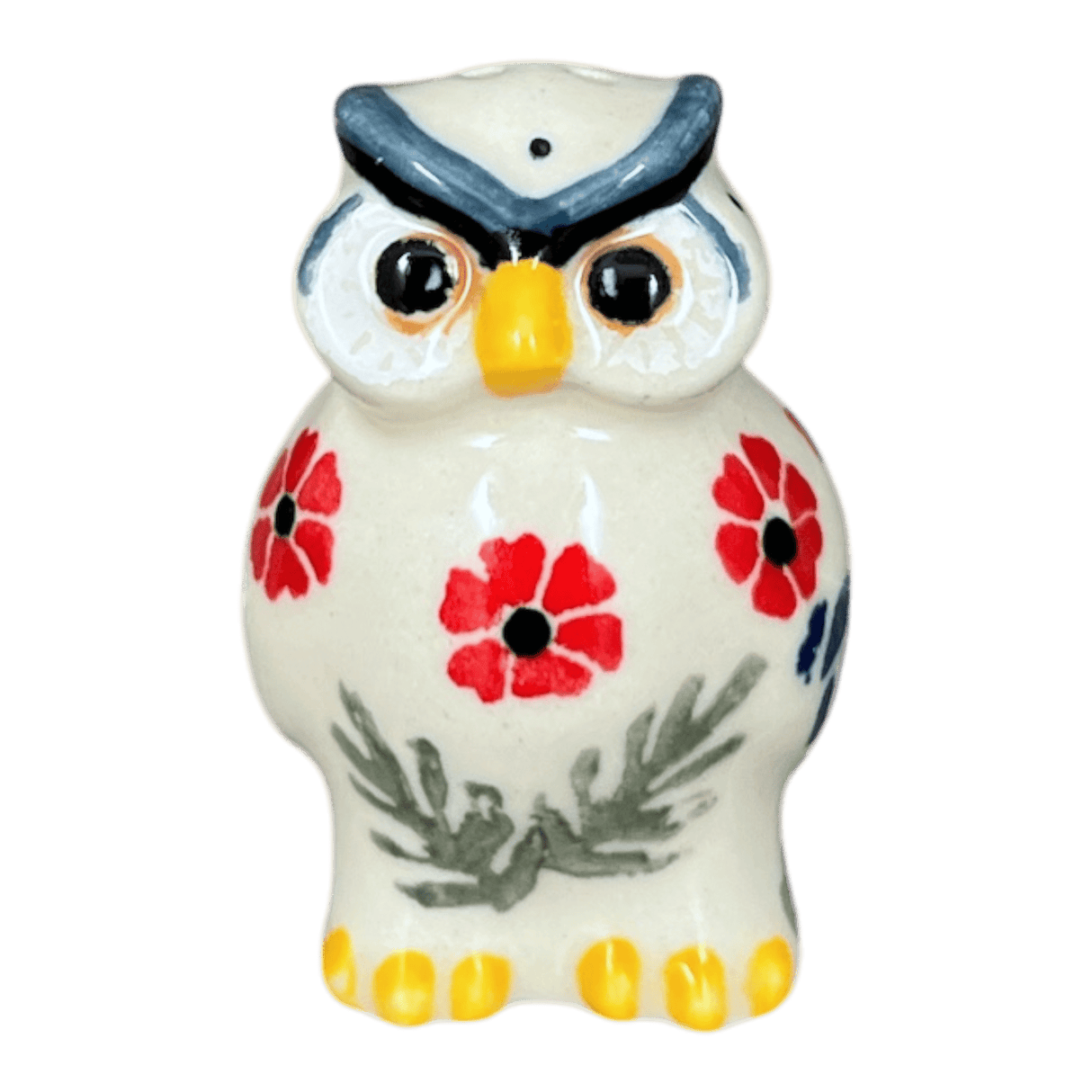 Shaker, Owl, 2.25" in "Red Aster" by Ceramika Artystyczna | AD91-1435X