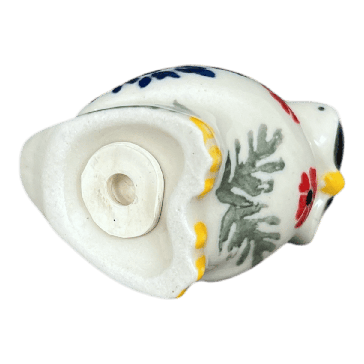 Shaker, Owl, 2.25" in "Red Aster" by Ceramika Artystyczna | AD91-1435X